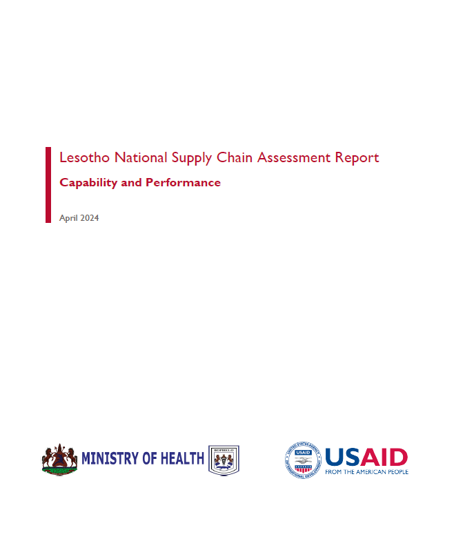 Lesotho National Supply Chain Assessment Cover