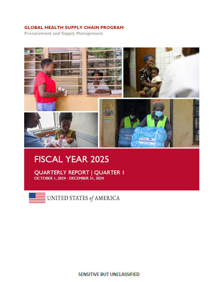 FY 2025 Q1 GHSC-PSM IDIQ Quarterly Report